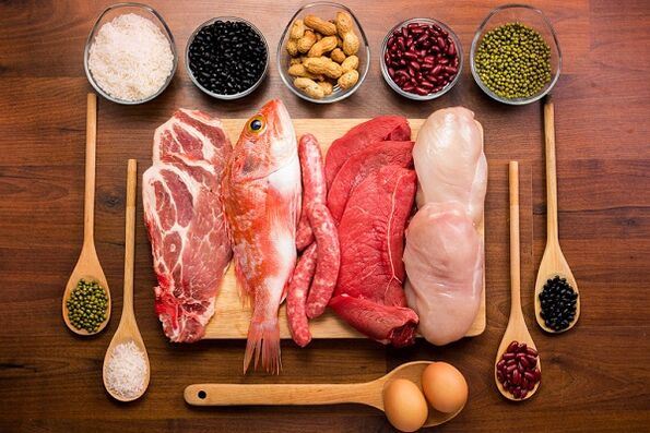 La viande et les produits à base de poisson sont indiqués pour la prostatite